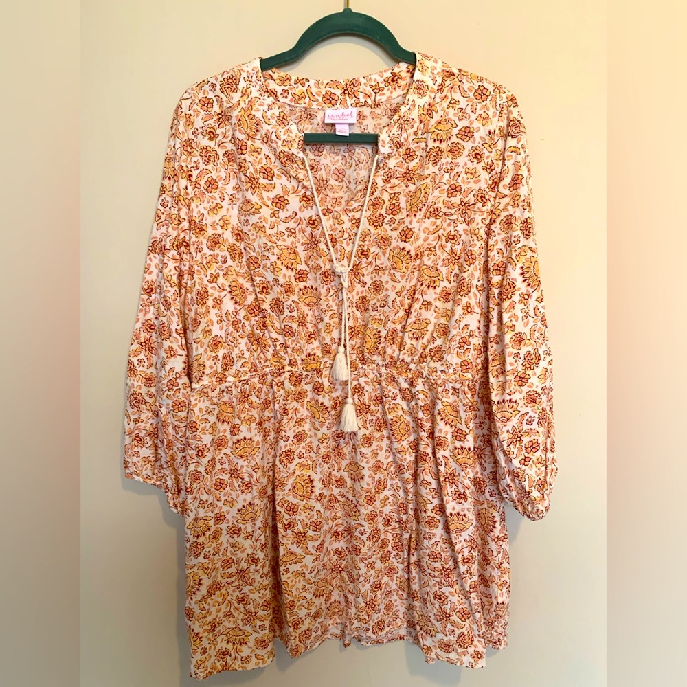 Isabel Maternity, Target, XXL Orange Floral Blouse.